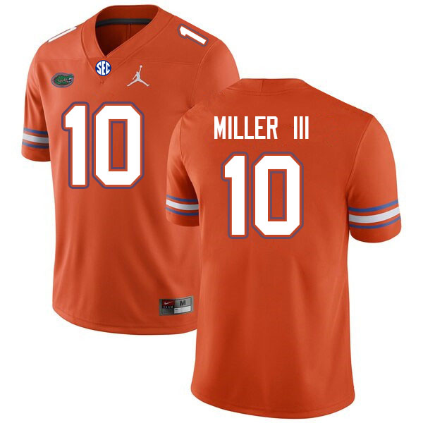 Men #10 Jack Miller III Florida Gators College Football Jerseys Sale-Orange